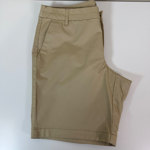 JCrew Womens 12 Frankie Bermuda Chino Shorts Mid Rise 9in Neutral Staple - Picture 7 of 10